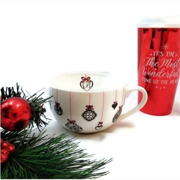 Brighton Los Angeles Love Notes Christmas Ornament Coffee Hot Chocolate Mug - Picture 1 of 7
